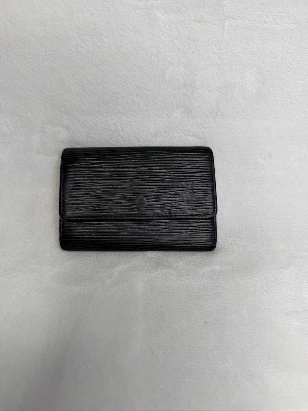 Louis Vuitton Black Epi Leather Card & Key Holder